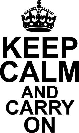 Keep calm and carry on - naklejki scienne - szablon malarski - kod ED509