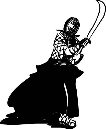 Samuraj - naklejki scienne - szablon malarski - kod ED508