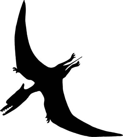 Dinozaur latający - triceratops - naklejki scienne - szablon malarski - kod ED529