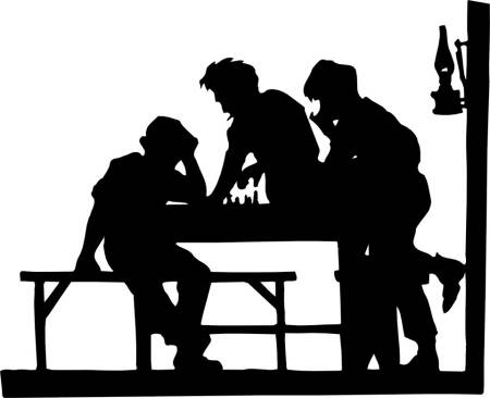 Gra w szachy - naklejki scienne - szablon malarski - kod ED516