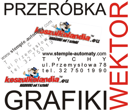 WEKTORYZACJA - Przeróbka grafiki spłaszczonej .jpg .png .gif .bmp .tif w grafikę wektorową .cdr .eps .ai
