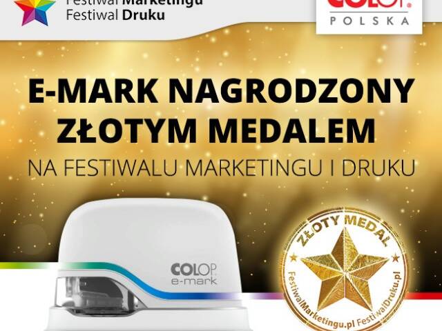 E-Mark kolorowa drukarenka zdobywa złoty medal na Festiwalu Marketingu w Warszawie